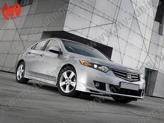 Пороги "Type-S" Honda Accord 8 (VIII) / Acura TSX (CU/CW) (2008-2013) + УСТАНОВОЧНЫЙ КОМПЛЕКТ