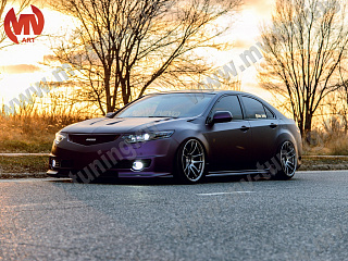 Пороги "Mugen Style" Honda Accord 8 (VIII) / Acura TSX (CU/CW) (2008-2013) + УСТАНОВОЧНЫЙ КОМПЛЕКТ